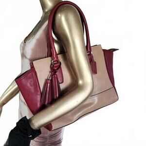 COACH  Legacy Medium Candace Carryall in Two Tone Leather